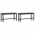 Bancă de Dining 2 pcs Stejar Negru 100 x 32,5 x 48,5 cm GartenMobel Dekor