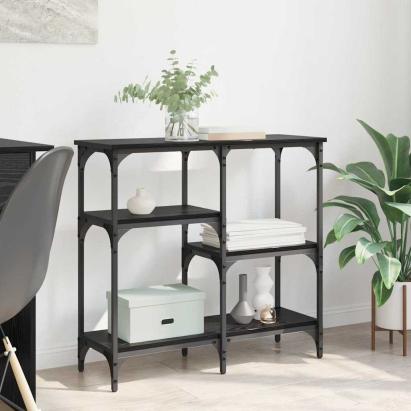 cu raft Stejar negru 80 x 29 x 75 cm Lemn compozit GartenMobel Dekor