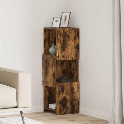 Dulap de colț Alb 30,5x30x95cm Lemn compozit GartenMobel Dekor