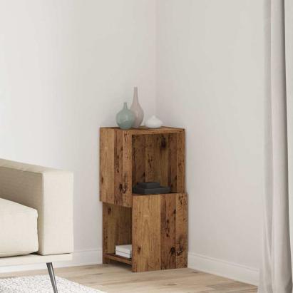 Dulap de colț Alb 30,5x30x65cm Lemn compozit GartenMobel Dekor