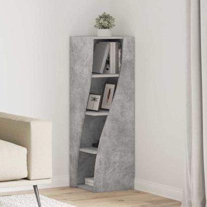 Dulap de colț Alb 32x32x102cm Lemn compozit GartenMobel Dekor