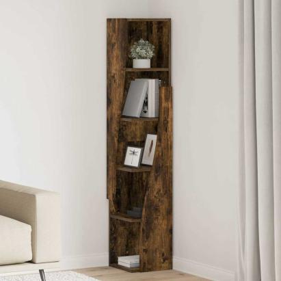 Dulap de colț Alb 27,5x27x140cm Lemn compozit GartenMobel Dekor