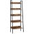 VASAGLE Biblioteca tip scara, cadru otel cu 5 polite, stil industrial, 60x30x170 cm, maro Household NewTrend