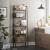 VASAGLE Biblioteca tip scara, cadru otel cu 5 polite, stil industrial, 60x30x170 cm, maro Household NewTrend