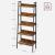 VASAGLE Biblioteca tip scara, cadru otel cu 5 polite, stil industrial, 60x30x170 cm, maro Household NewTrend