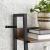 VASAGLE Biblioteca tip scara, cadru otel cu 5 polite, stil industrial, 60x30x170 cm, maro Household NewTrend