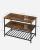 VASAGLE Raft de bucatarie tip insula, cadru de otel cu 3 nivele, stil industrial, 60x120x90cm, maro Household NewTrend