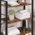 VASAGLE Biblioteca cu 4 etaje din lemn, cadru otel, stil industrial, 66x30x120cm, maro rustic Household NewTrend