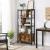 VASAGLE Biblioteca cu 4 rafturi si dulap inferior cu 2 usi, stil industrial, 74x30x155cm, maro rustic Household NewTrend
