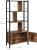 VASAGLE Biblioteca cu 4 rafturi si dulap inferior cu 2 usi, stil industrial, 74x30x155cm, maro rustic Household NewTrend