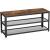 VASAGLE Raft pentru pantofi cu 2 polite, 100x30x45cm, otel, stil industrial, maro rustic si negru Household NewTrend