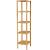SONGMICS Raft de depozitare din bambus, 5 polite, pentru bucatarie sau baie, 146x33x33cm, maro natural Household NewTrend