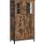 VASAGLE Dulap multifunctional pentru baie, stil industrial, 60x30x108cm, maro rustic si negru Household NewTrend