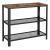 VASAGLE Masa de intrare, cadru metalic cu 3 polite din MDF, 35x102x80cm, maro rustic si negru Household NewTrend