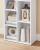 VASAGLE Biblioteca cu 7 compartimente deschise, MDF, 50x24x106cm, alb Household NewTrend