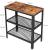VASAGLE Masa de cafea laterala, cu 3 nivele, cadru din otel, 60x30x60cm, maro rustic Household NewTrend