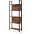 VASAGLE Biblioteca cu 5 rafturi de depozitare, cadru otel, stil industrial, 62x24x165cm, maro rustic si negru Household NewTrend