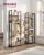 VASAGLE Biblioteca cu 14 rafturi din lemn, cadru metalic, 24x158x166cm, stil industrial, stejar si negru Household NewTrend