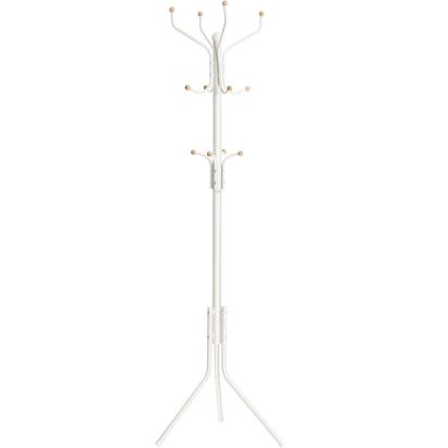 SONGMICS Cuier pentru haine cu 12 carlige pe 3 nivele, metalic, inaltime 182 cm, alb crem Household NewTrend