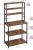 VASAGLE Raft de bucatarie cu spatiu pentru cuptorul cu microunde, 6 rafturi, otel, industrial, 40x80x167cm, maro retro si negru Household NewTrend
