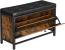 VASAGLE Banca cu organizator pantofi, cu clapeta, 30x80x51cm, industrial vintage, maro cu negru Household NewTrend