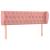 Tăblie de pat cu aripioare roz 147x23x78/88 cm catifea GartenMobel Dekor