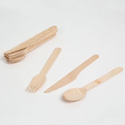 Set tacâmuri din lemn - furculițe, linguri, cuțite - 12 piese / pachet Best CarHome