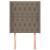 Tăblie de pat cu aripioare gri taupe 83x16x118/128 cm textil GartenMobel Dekor