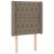 Tăblie de pat cu aripioare gri taupe 83x16x118/128 cm textil GartenMobel Dekor
