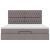 Cadru de pat otoman cu saltea Taupe 160x200cm Material GartenMobel Dekor