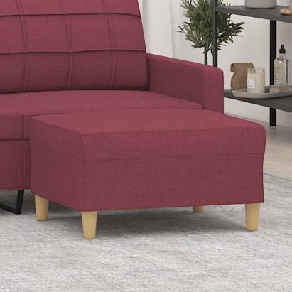 Taburet, roșu vin, 70x55x41 cm, material textil GartenMobel Dekor