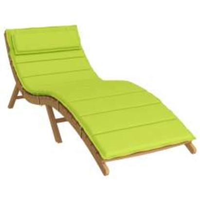 Perna de șezlong pentru soare Verde 178 x 60 x 4 cm GartenMobel Dekor