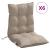Perne scaun cu spătar mic, 6 buc., gri taupe, textil oxford GartenMobel Dekor