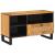 Cabinet TV cu sertar Maro 80 x 33 x 46 cm Lemn de mango solid GartenMobel Dekor