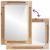 Oglindă pentru baie Maro 50 x 70 x 3 cm Lemn de mango solid GartenMobel Dekor
