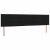 Tăblie cap cu headboard Negru 200 cm Piele artificială GartenMobel Dekor