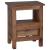 Noptieră cu sertar Maro 41 x 30 x 50 cm Lemn masiv de mahon GartenMobel Dekor