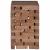 Taburet natural 29 x 29 x 48 cm Lemn masiv recuperat GartenMobel Dekor