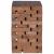 Taburet natural 29 x 29 x 48 cm Lemn masiv recuperat GartenMobel Dekor