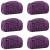 Pături de aruncat 6 pcs Violet 150 x 130 cm Molton GartenMobel Dekor
