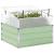 Jardinieră Verde pastel 100 x 100 x 77 cm Oțel Galvanizat GartenMobel Dekor