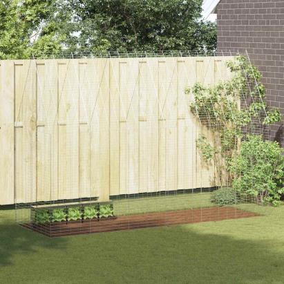 Custodie pentru iepuri Argintiu 300 x 100 x 210 cm GartenMobel Dekor