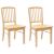 Scaune de dining 2 pcs natural 50 x 52,5 x 91 cm GartenMobel Dekor