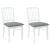 Scaune de dining 2 pcs Alb 50 x 52,5 x 91 cm GartenMobel Dekor