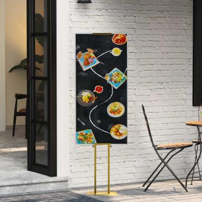 Panouri pentru Târguri Auriu 30 x 24 x 214 cm Oțel GartenMobel Dekor