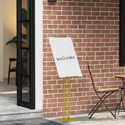 Panouri pentru Târguri Auriu 26,5 x 26,5 x 127 cm Oțel GartenMobel Dekor