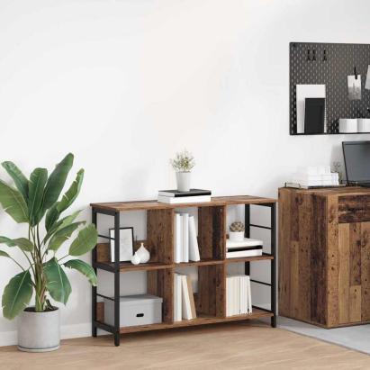 Raft pentru cărți Lemn Vechi 102 x 32 x 72,5 cm Lemn compozit GartenMobel Dekor