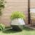 Jardinieră 2 pcs Argintiu 75 x 75 x 60 cm Oţel inoxidabil GartenMobel Dekor