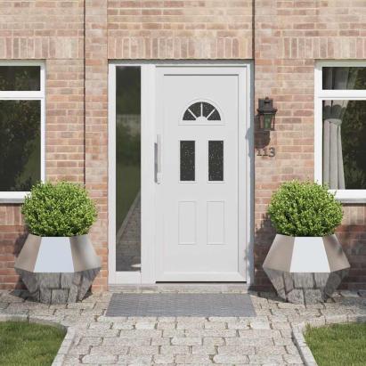 Jardinieră 2 pcs Argintiu 75 x 75 x 60 cm Oţel inoxidabil GartenMobel Dekor