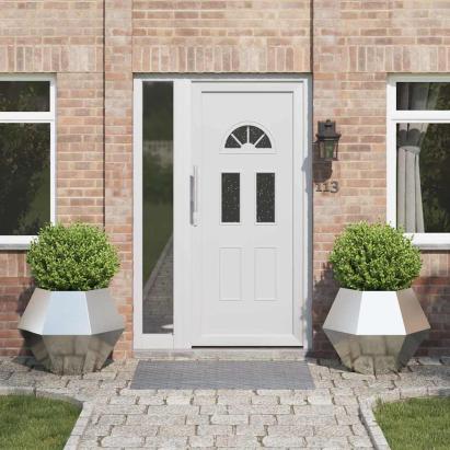 Jardinieră 2 pcs Argintiu 75 x 75 x 60 cm Oțel Galvanizat GartenMobel Dekor